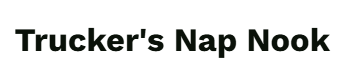 Truckers Nap Nook logo